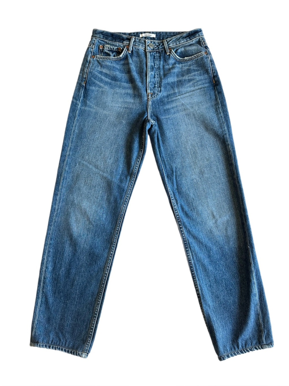 GRLFRND Devon High Rise Boyfriend Jeans Medium Wash Size 25